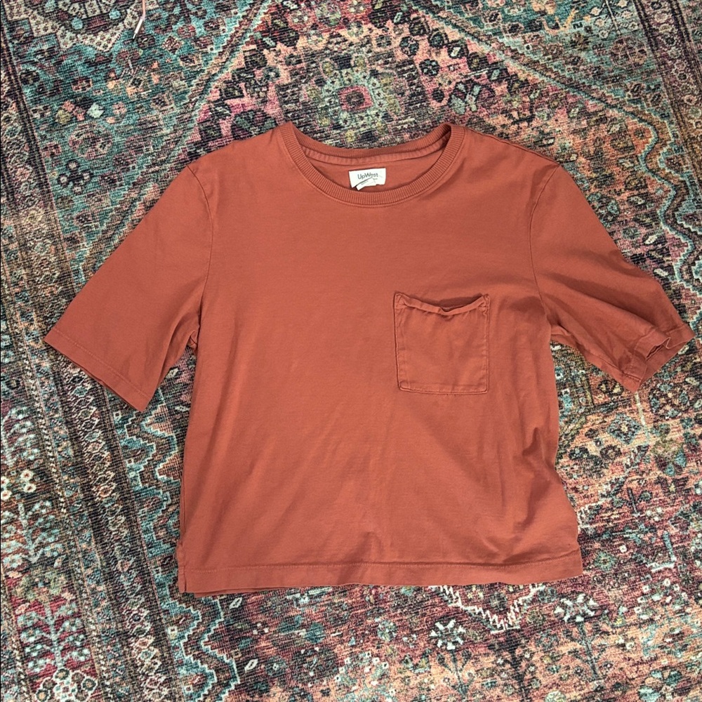 UpWest Terracotta Short Sleeve Pocket Tee